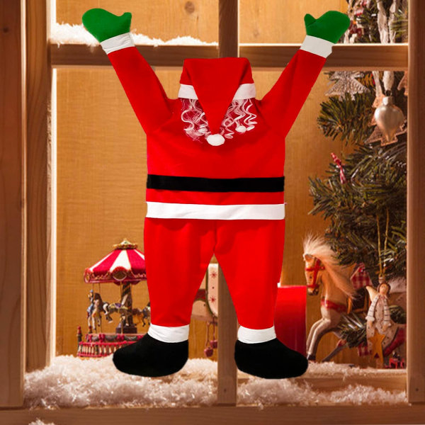 Klättrande jultomte hängande juldekorationer, 42,5' inomhus