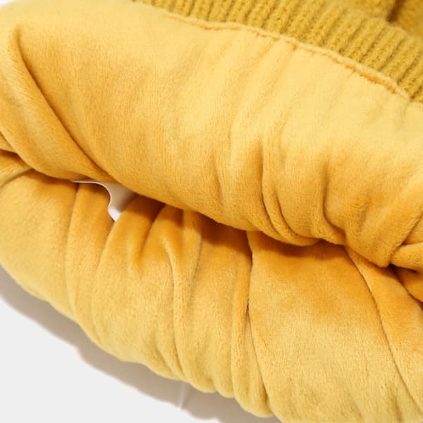 Fleece Mössa Halsduk och Handskar Set Mjuk Varm Värme