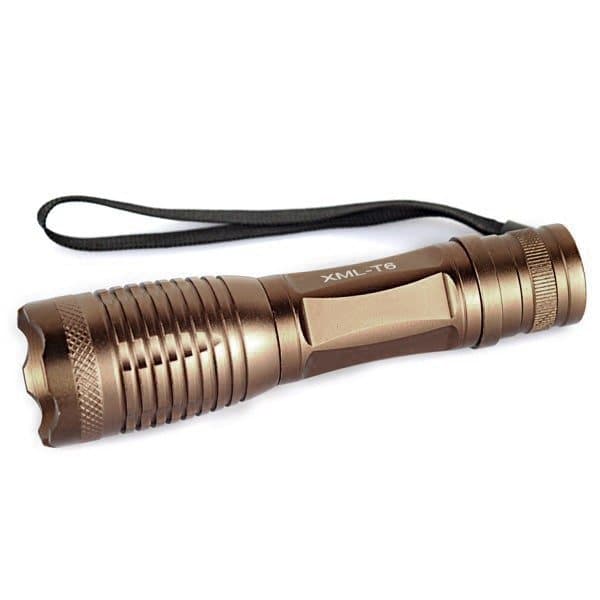 LED Lommelykt XM-L T6 - 2000 LM gold