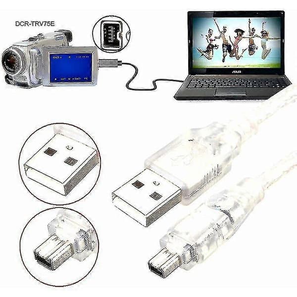 USB-uros-Firewire IEEE 1394 4-nastainen iLink-sovitinkaapeli Sony DCR-TRV75E DV:lle