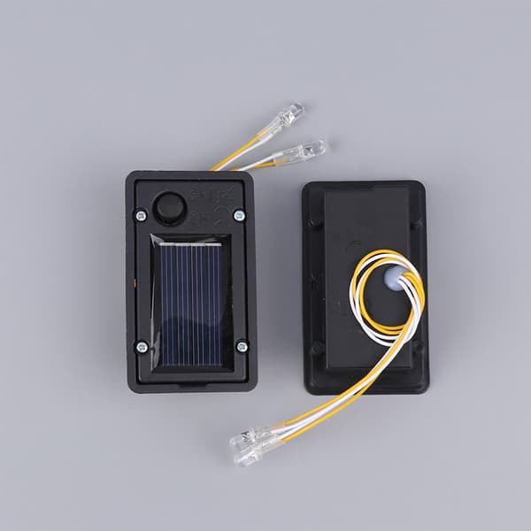 2 STK Container Hjem Solcellelampe Hengende Lykt LED Tilbehør Black