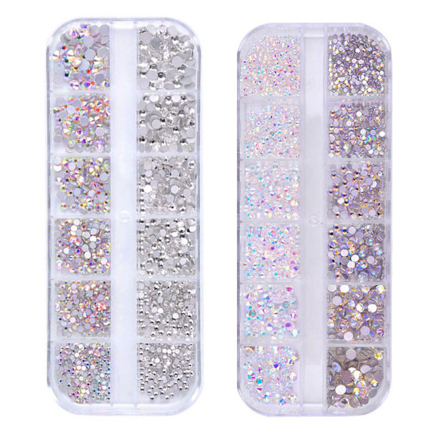 Flat Back Gems Crystal Rhinestones，for Neglekunst