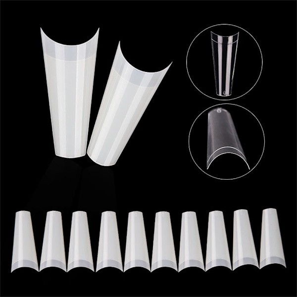 False Nails C Curve Neglekunst Tips NATURLIG