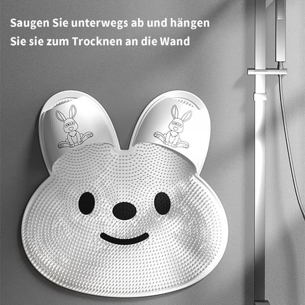 Grå multifunktionel silikone massagemåtte, beroligende