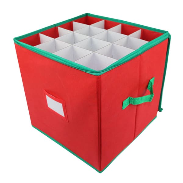 64 Grid Christmas Ornament Förvaringslåda Bevara Folding Case