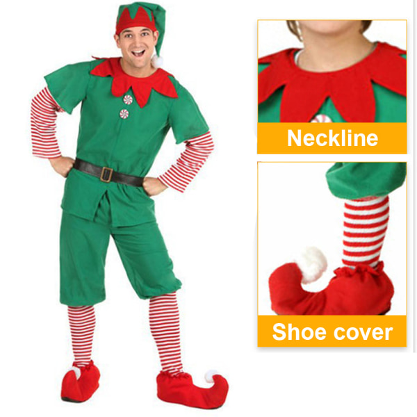 Nissekostyme, tunika og hatt, herre, 180 cm