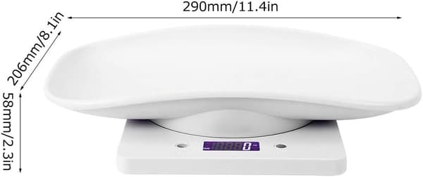 10kg/1g Digital Vektskål for Små Dyr - Nøyaktig Måling
