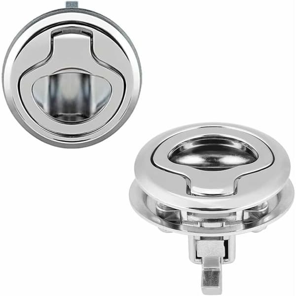 2-pakks Pull Hatch Latch, Båtdørk Latch, Håndtak Løft Slam, Sink
