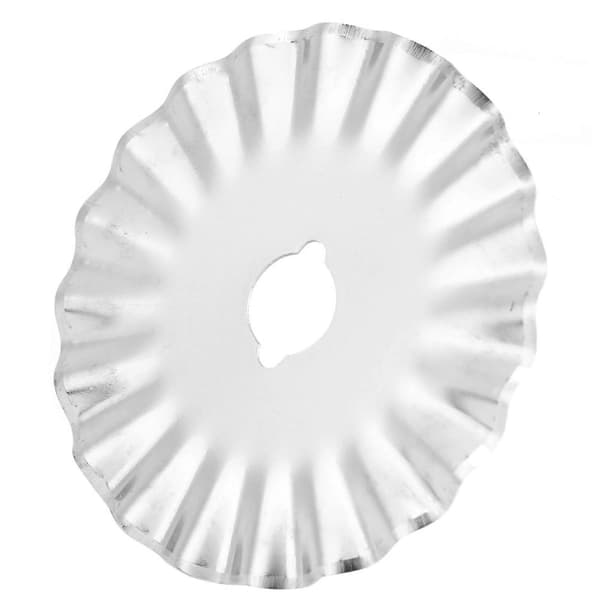 10 stk 45 mm roterende kutter Pinking-blader for lærstoff papir blondeverk syverktøy