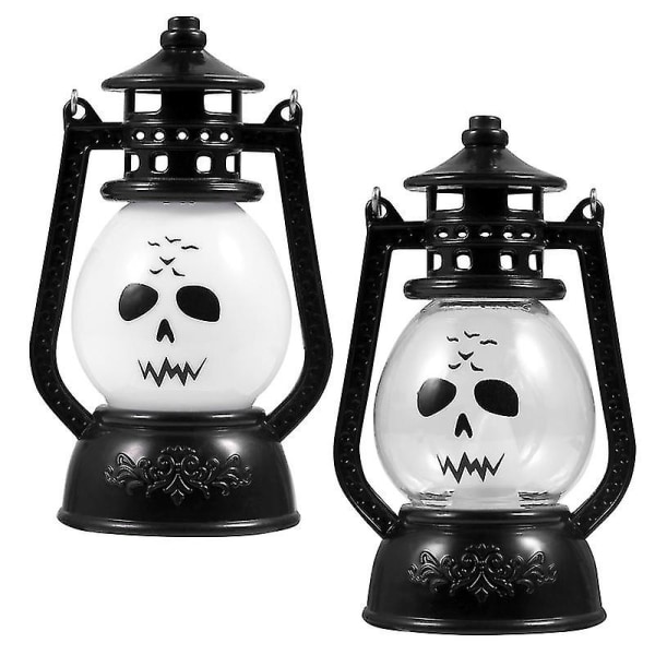 2 stk Halloween-håndtakslamper for Halloween-dekorasjoner