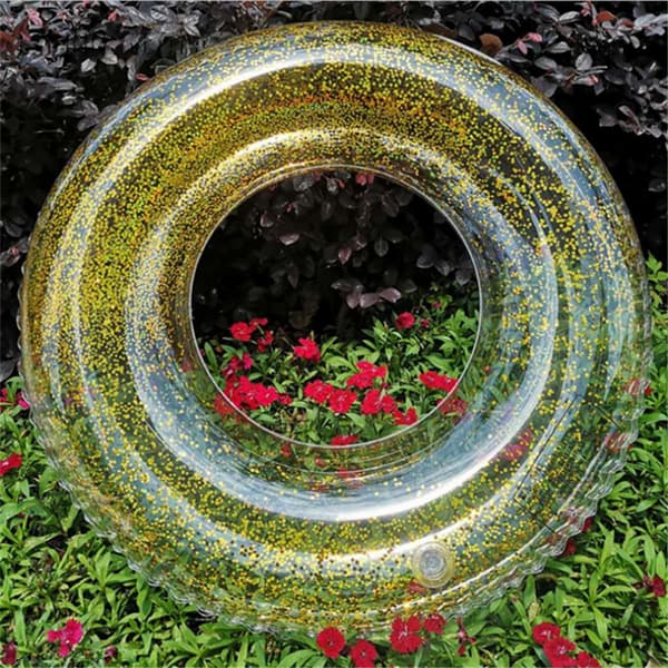 Transparent Glitter Pool Foats Badering GULL gold 70