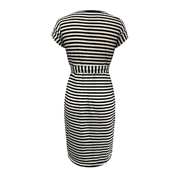 Dam Tunika Sundress Stripe Design Klänning Black XL