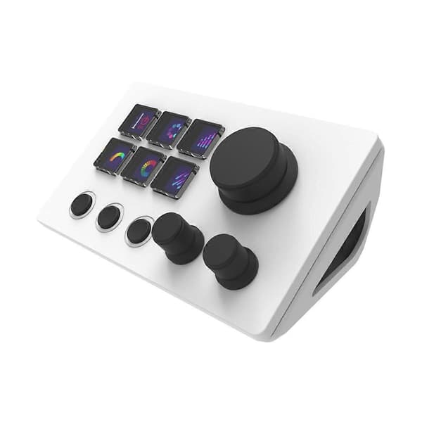 Til StreamDeck Virtuelt Tastatur LCD-knap 6 Taster Live Indholdsskabelse Controller Brugerdefineret Knap til Windows/Android/IOS