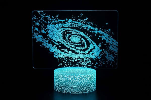 3D Illusjon Univers Stjerner Nattlampe 16 Farge Changin