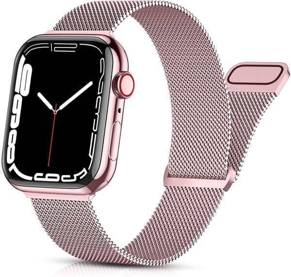 Guld/Pink Metal Rem til Apple Watch 40mm 38mm