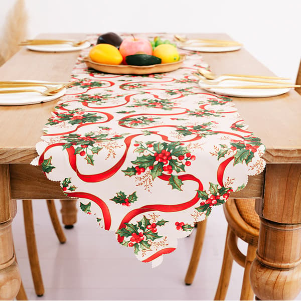 Julebordsløper, bordsløper for juledekorasjoner style 3