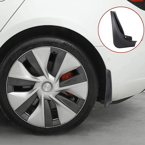 4st st stänkskydd för Tesla Model 3 Främre Bakre Stänkskydd Fender Kit Matte black Model 3