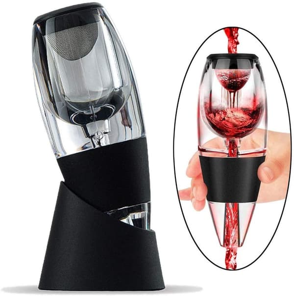 Deluxe Karaffel for vin - Vinlufter black