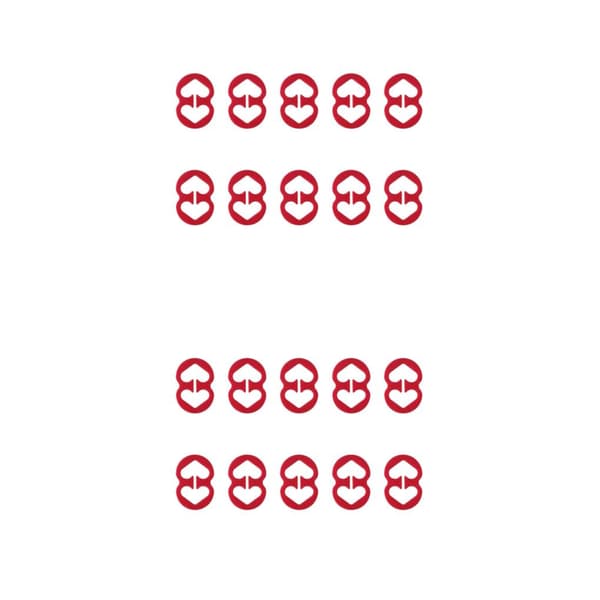 1/2/3/5 10 stk Dame BH Stropp Klips Erstatning Jenter Damer Red 2PCS