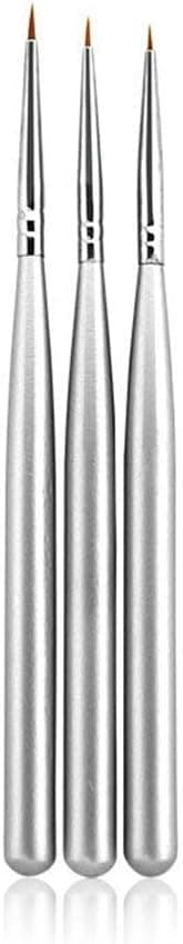 3-pack nagelborste set, nagelkonst dekorationskit, professionell design