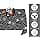 Halloween dug, 3-pak stor størrelse Spider Web cover, S
