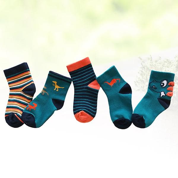 5 par Efterår Vinter Børn Tegneserie Strømper Hold Varm Strømper Casual Ode Toddler Til Børn M
