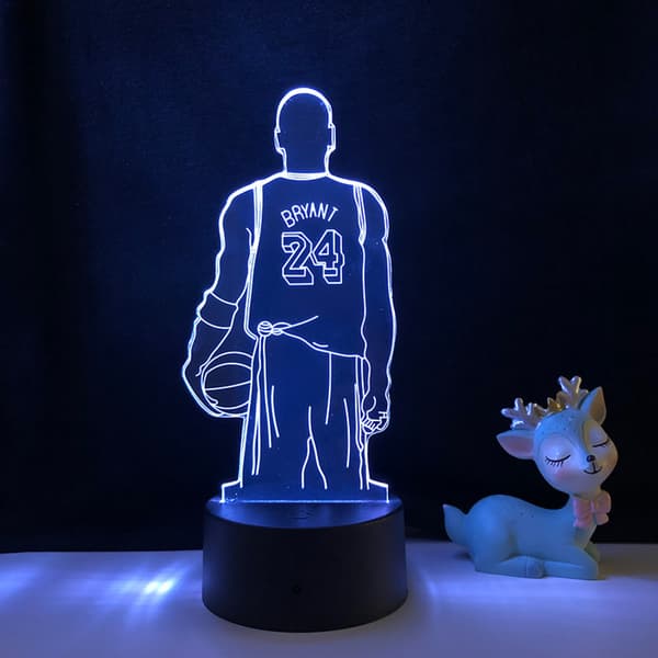 Basketballspiller Nattlys 3D Illusjon LED La
