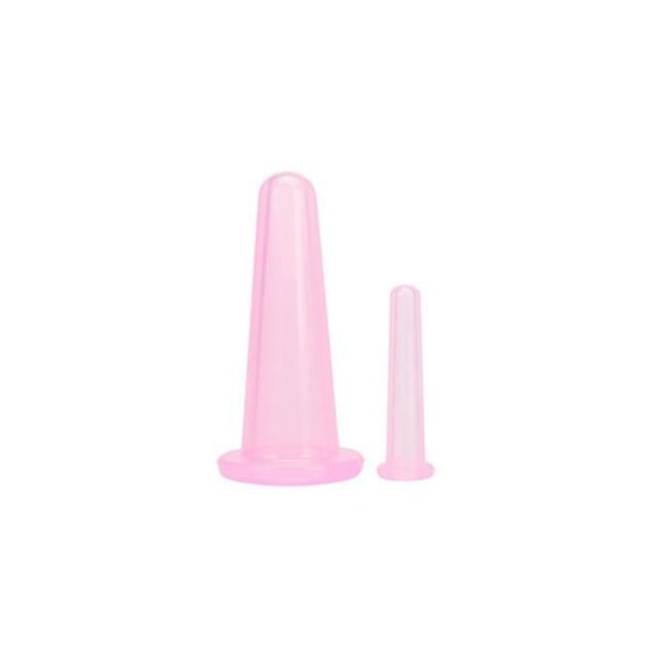 Silikon Koppning Cup - Vakuum Ansiktsmassage Cup Ansikte Kropp Ben Arm Avslappning Pink