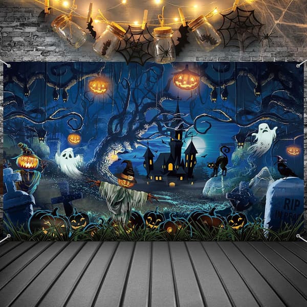Halloween-valokuvaustausta (185 x 110 cm)