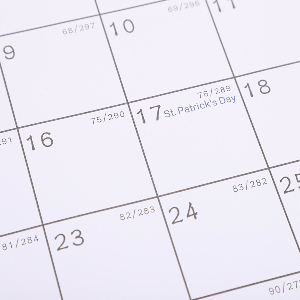 English Wall Calendar Hanging Calendar Bedroom Wall Calendar Day Count Down Calendar