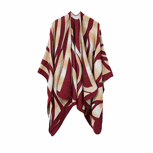 120*155cm Kvinder Cashmere Sjal Tyk Hold Varm Kappe Tørklæde