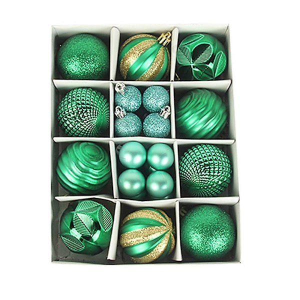 Julekuler Ornament - 60mm/30mm Splintsikker Irregular Xma