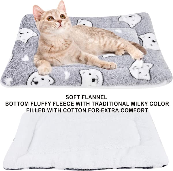 Myk og varm flanell pledd, tykt teppe for hund og katt (4