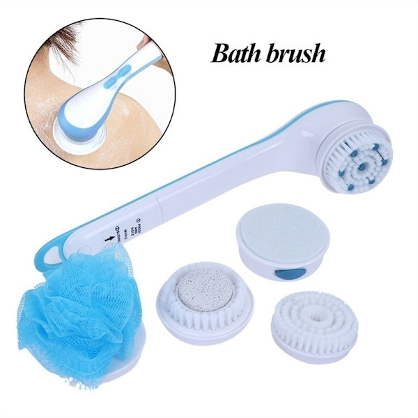 5 i 1 Rengøring Brusebørste Bade Spin SPA Massager without battery