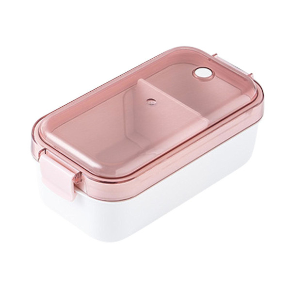 Bento-rasiat Jääkaappi Suljettu lokero Hedelmä Tuoreena pitolaatikko Läpinäkyvä Kannella Kannettava Mikroaaltouunissa lämmitettävä Lounasrasia Lounasrasia Pinkki Pink