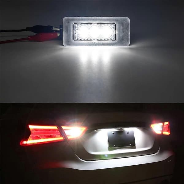 Bil LED Nummer Nummerplade Lampe Hvidt Lys 265108990E til C27 2016-2018 Altima Baglygter