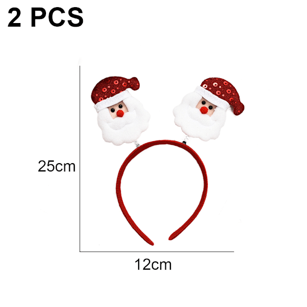 Christmas Pannband, Santa Claus och Antlers Style, Christmas style 2