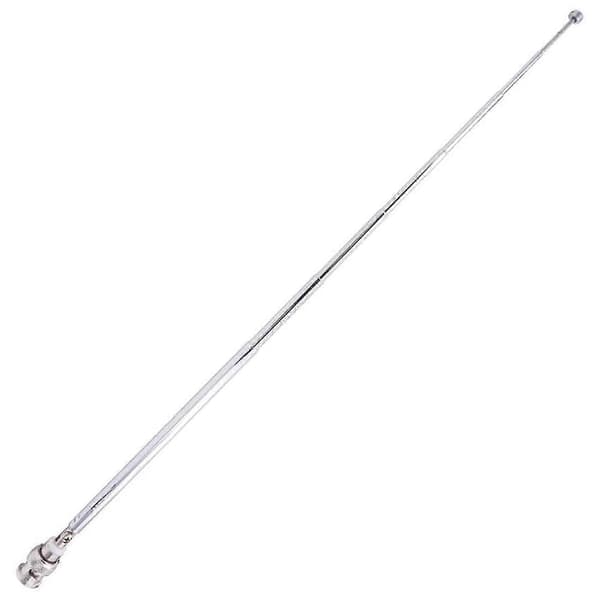 (2-pak) BNC-radioantenne med BNC hanstik-adapter Teleskopisk rustfrit stål HF VHF UHF BNC-antenne