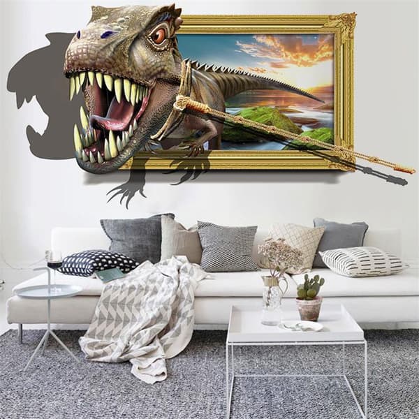 Et stykke 50 × 70CM dinosaur soverom stue dekorasjon hom