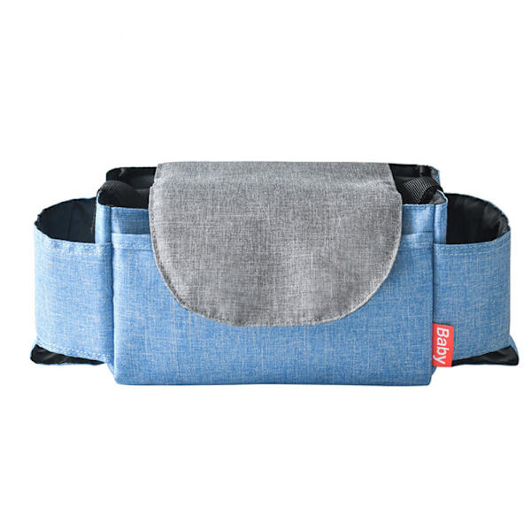 Barnevogn Organizer - Skulderstropp, passer for barnevogn Blue