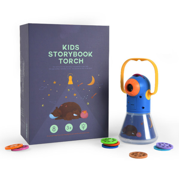 Educational Night Light för barn, Storybook Torch Projector, pedagogiska leksaker