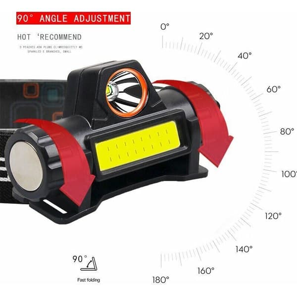 Hodelykt LED Hodelykt, Oppladbar, Super Bright, Hodelykt, med