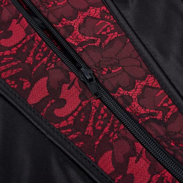 Korsetit naisille Overbust Bustier Top Gothic Sexy Shoulder Red 2928 M