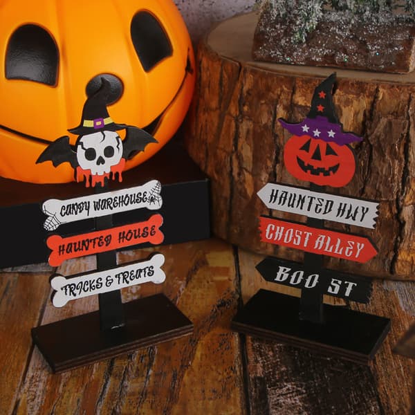 Halloween søt tre tallerken dekorasjon 3pcs