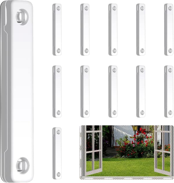 Magnet til myggenetvindue, 12 stk. magnetiske clips