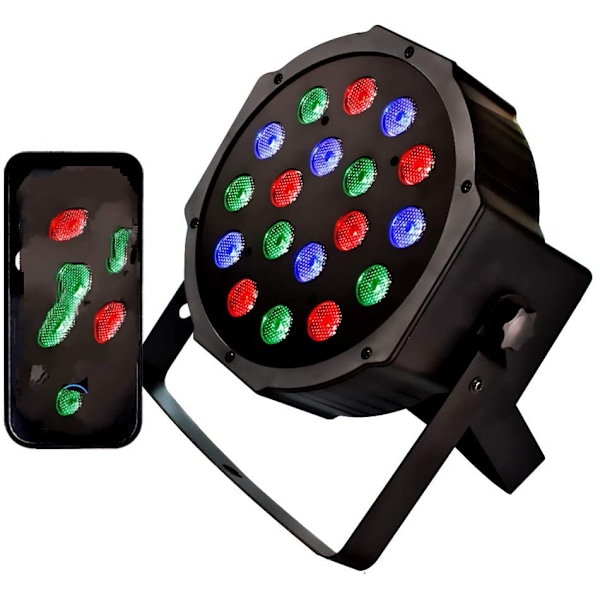 Scenljus DJ Disco Light 18W LEDs RGB 9 Modes Pa
