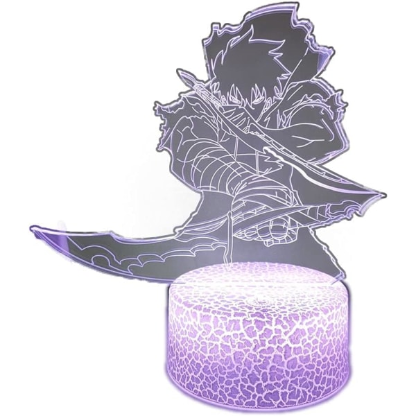 Anime Cartoon 3D Illusjon Nattlys, LED bordlamper, S