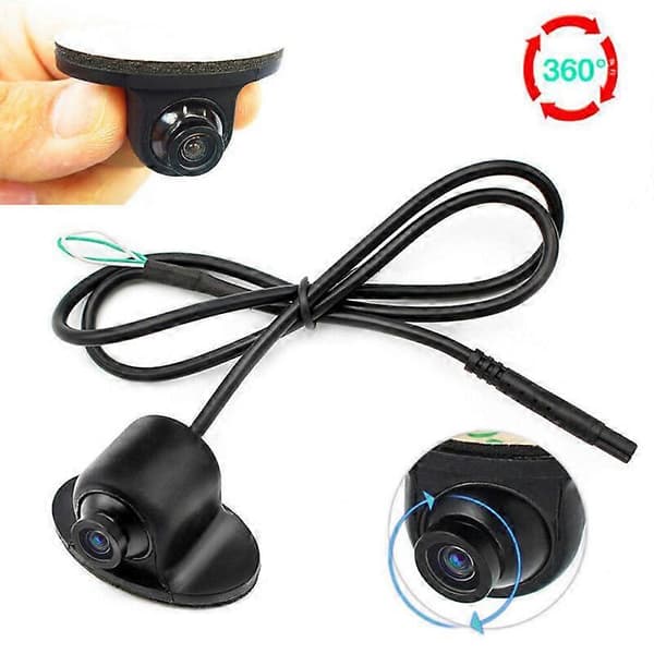 12V Mini CCD Coms HD Nattsyn 360 Bil Bakre Fremre Sidevisning Ryggekamera