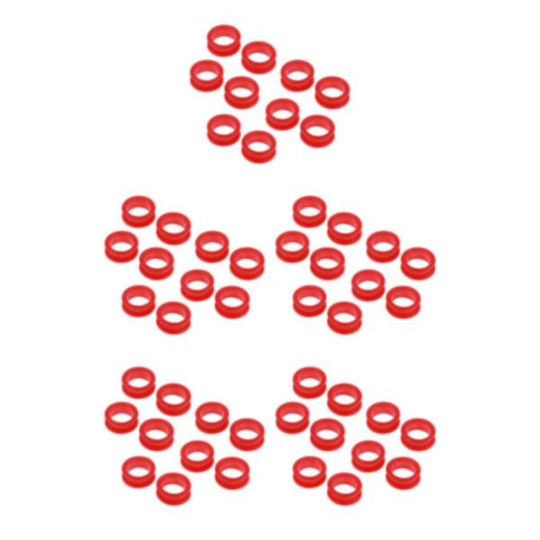 1/2/3/5 10x Barber Frisør Saks Fingerring Red 10 pcs 5PCS