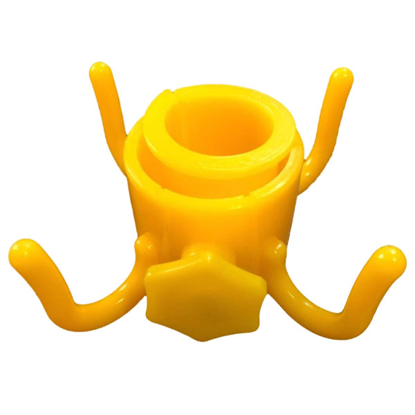 Strandparaplykrokhängare Paraplykrok Strandparaplyväskor Hållare hängkrok Yellow hexagonal